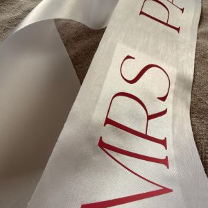 Home personalised sash