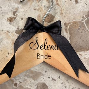 personalised wooden hanger
