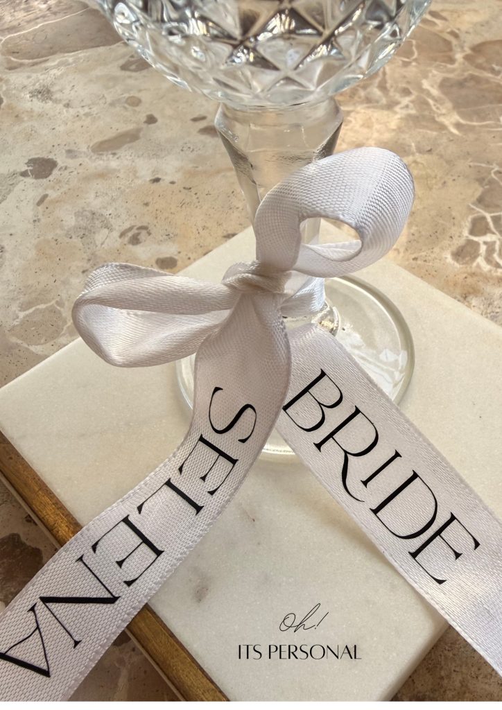personalised ribbon | double side personalised ribbon | double side